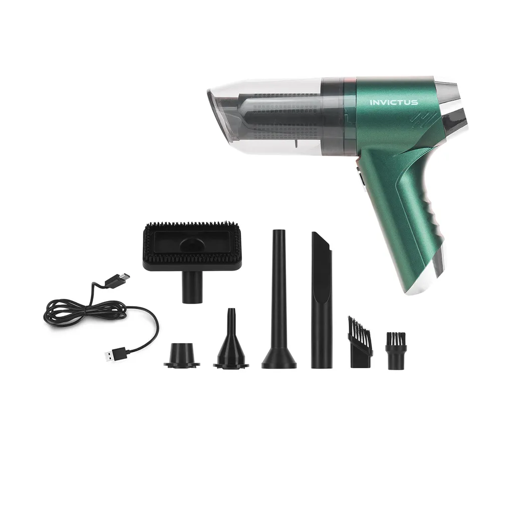 Invictus One Quick 3 in 1: Mini Aspirapolvere per Auto e Casa 13 Accessori
