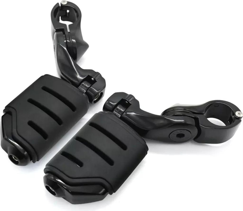 Motorrad Sturzbügel Fußrasten mit Halterung FR5 sw