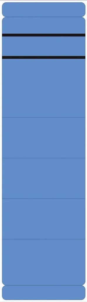 5848 Etichette per dorso dei fascicoli - larghe/corte, sk, 10 pezzi, blu