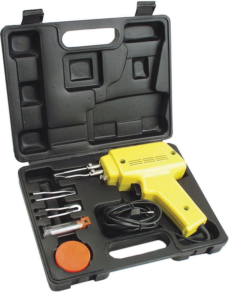 Brüder Mannesmann 6-tlg. Lötpistolen-Set 100 W 49110 Produktbild 