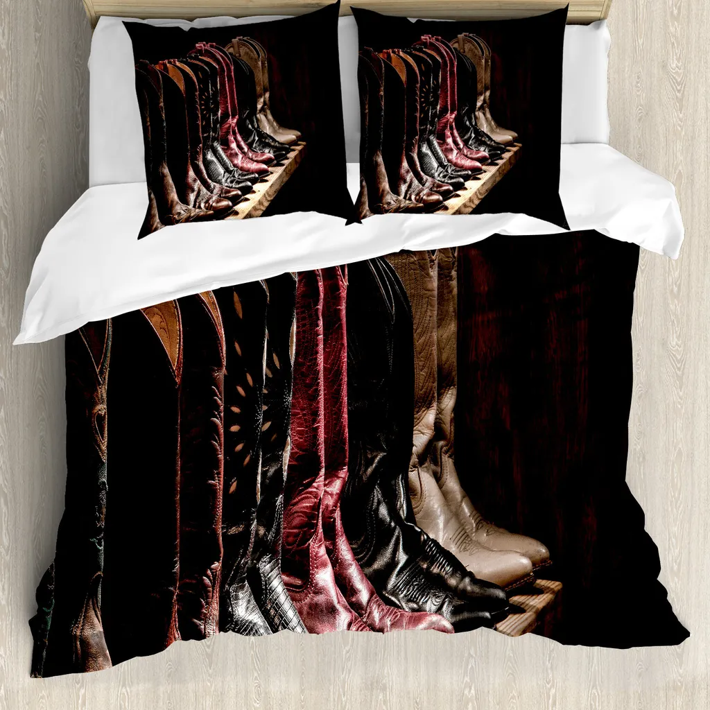 Set Copripiumino Western ABAKUHAUS | Cowgirl Rodeo Marrone 200x200