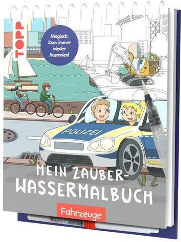 Mein Zauber-Wassermalbuch Fahrzeuge