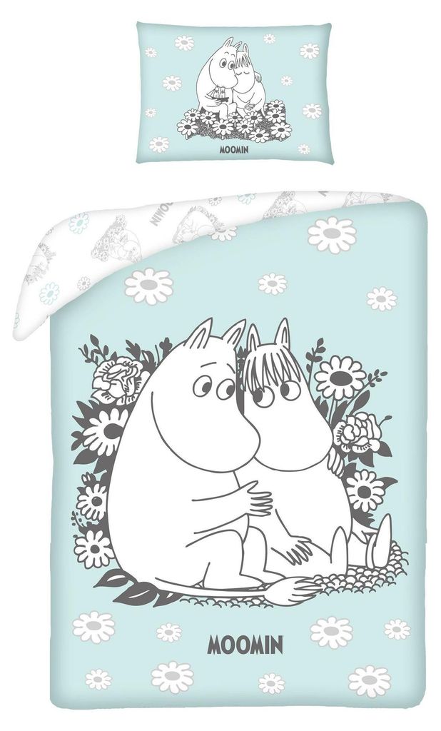 Moomin baby biancheria da letto reversibile 100 x 135 cm Immagine del prodotto 