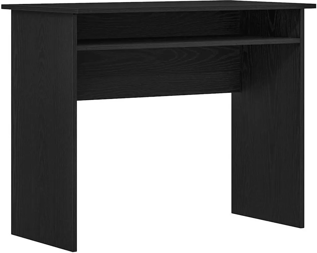 Scrivania Nera Rovere SYFAX 90x50x74 cm - Eleganza Minimal per Home Office
