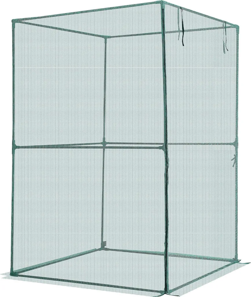 SucceBuy Tente de Protection Plantes 120x120x180 cm avec Filet de Maille