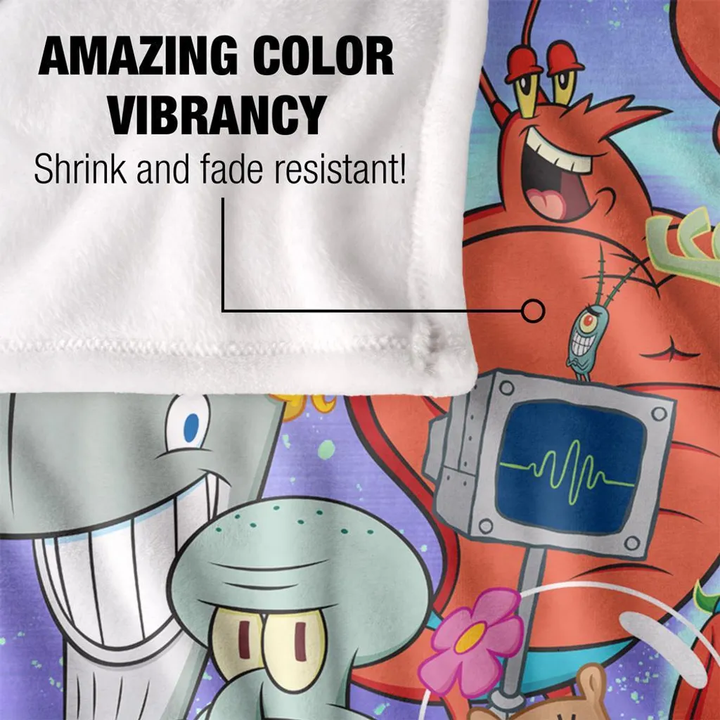 SpongeBob SquarePants Couverture Soyeux Supersoft TV24084 - Taille Unique - 4
