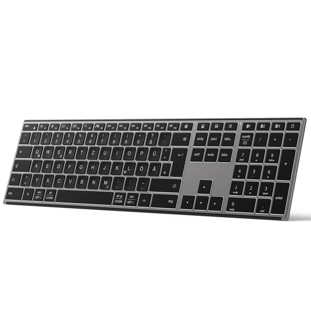Clavier sans fil intelligent Inateck avec touches IA et Bluetooth