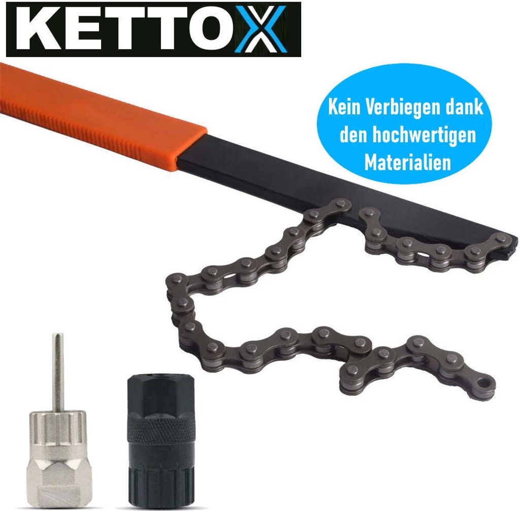 KETTOX Kettenpeitsche Zahnkranz Abzieher Set Schraubkranz Produktbild 2