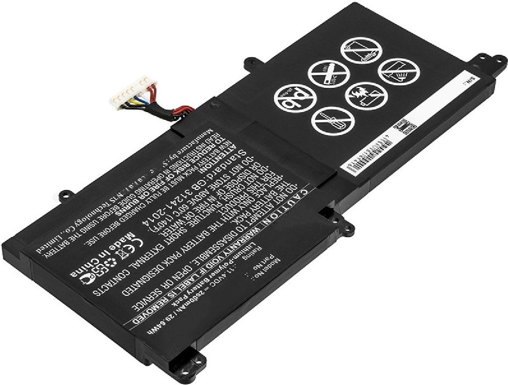Akku für Clevo 3ICP5/62/72 Li-Ion 10,8 Volt 2600 mAh schwarz