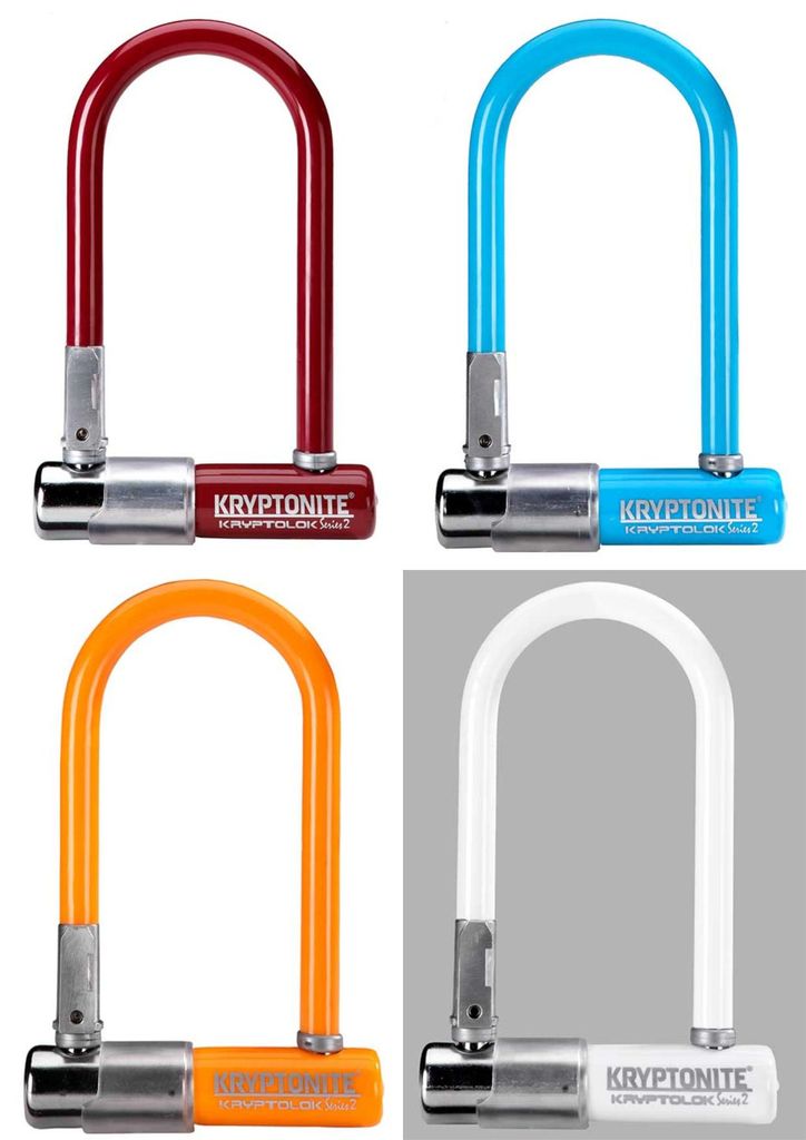 Kryptonite KryptoLok Mini-7 U-lock bianco perlato Nero Immagine del prodotto 
