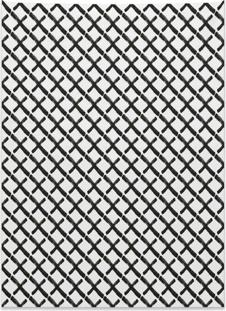 Abakuhaus Modern Wandteppich, Minimalistische Brushstokes aus Weiches Mikrofaser Stoff Kein Verblassen Klare Farben Waschbar, 110 x 150 cm, Anthraz...