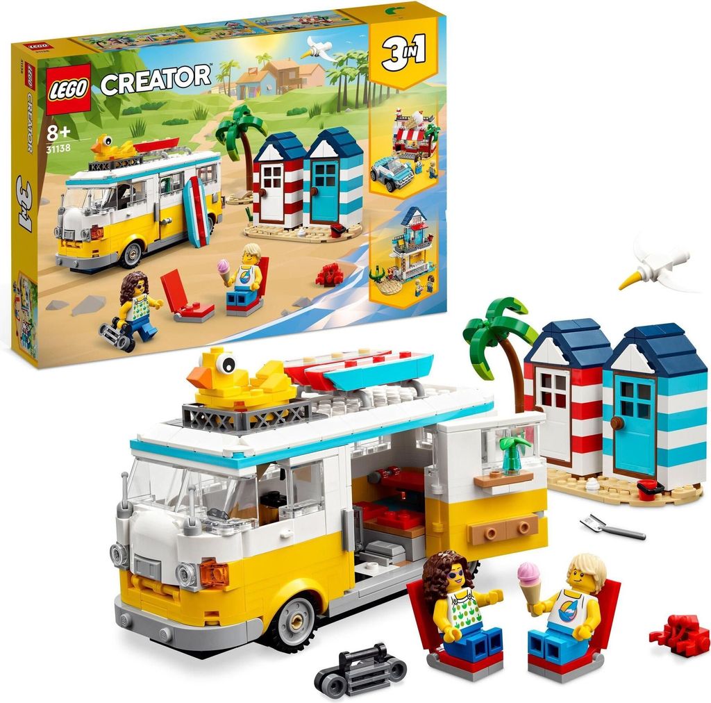 LEGO Creator Plážový karavan, Sada na stavění, 8 rok/roky, Obrázek produktu 