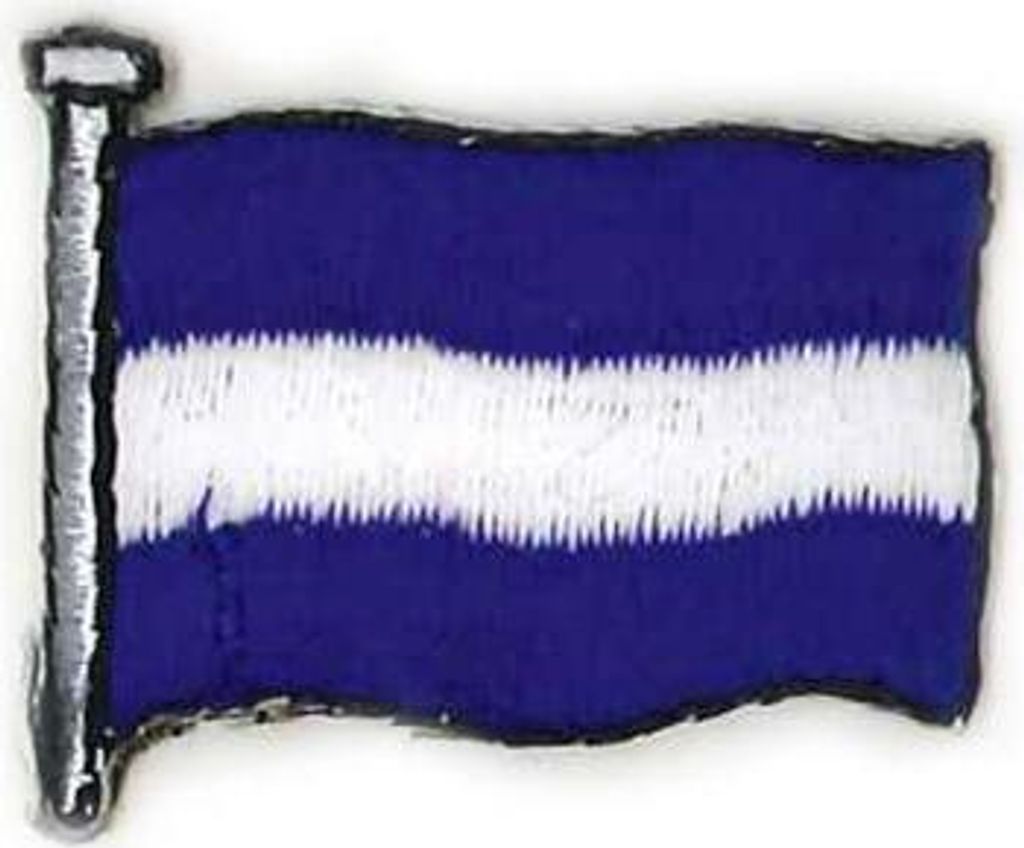 AUFNÄHER - Signet - Juliett - 01742-1 - Gr. ca. 2,5 x 2,5 cm - Patches Stick Applikation