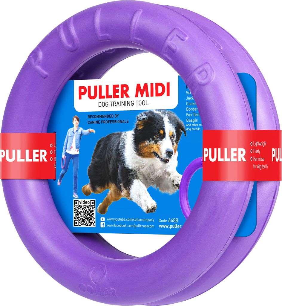 Puller Midi Jouet pour chien 2 anneaux flottants Image du produit 