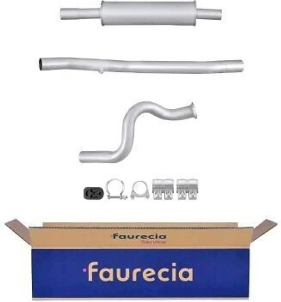 Silencieux d'échappement avant pour 206 SW 2E/K - Modèle HELLA