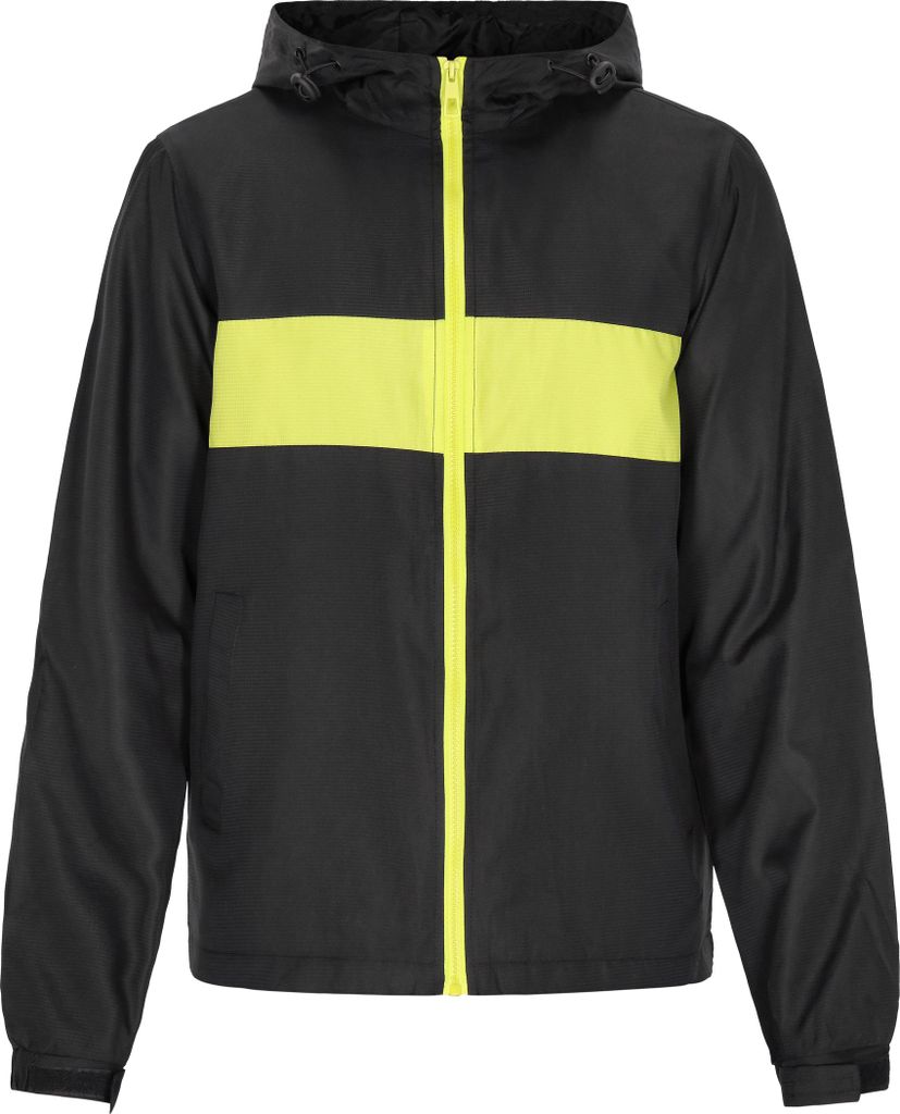 hoona herren jacke - schwarz limette, L