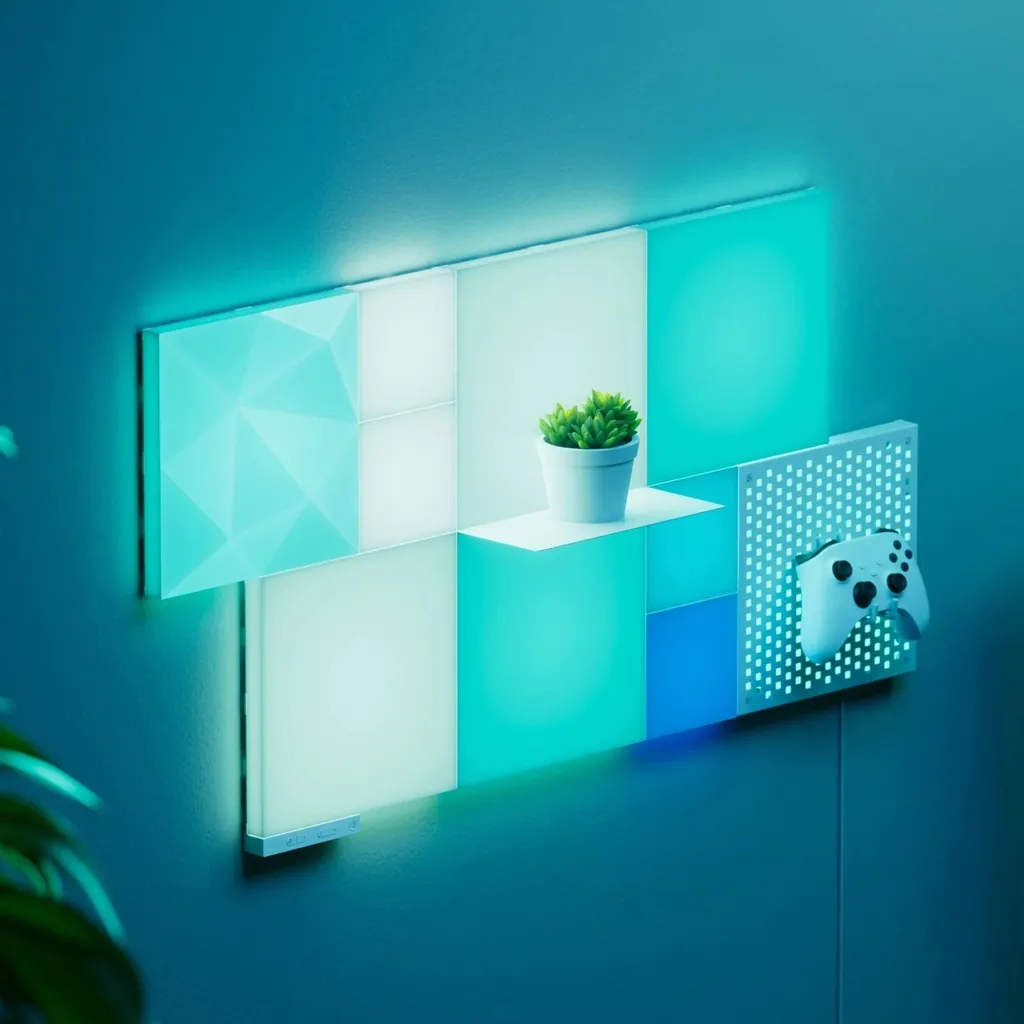 Extension Éclairage Gaming Nanoleaf Blocks 2 Grands Panneaux Carrés - 3