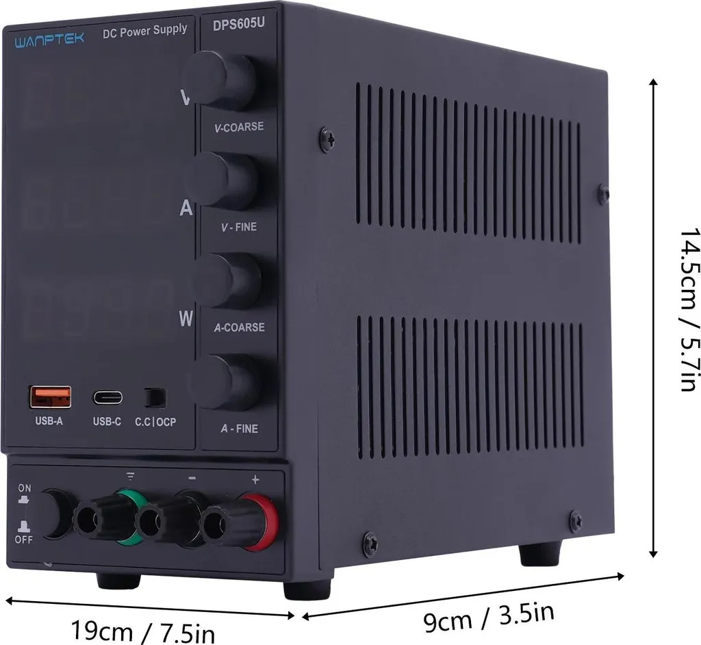 Alimentation de laboratoire CC DPS605U 0-60V 300W réglable grise