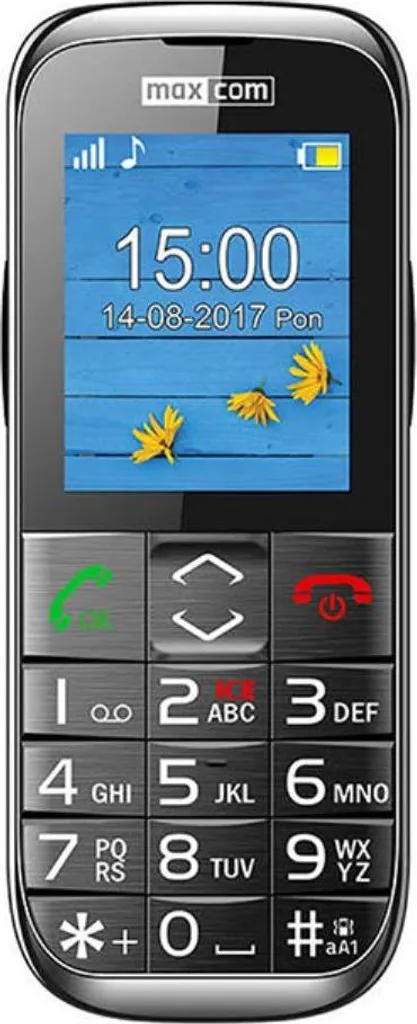 Téléphone portable Maxcom MM720 pour téléphoner simplement en noir