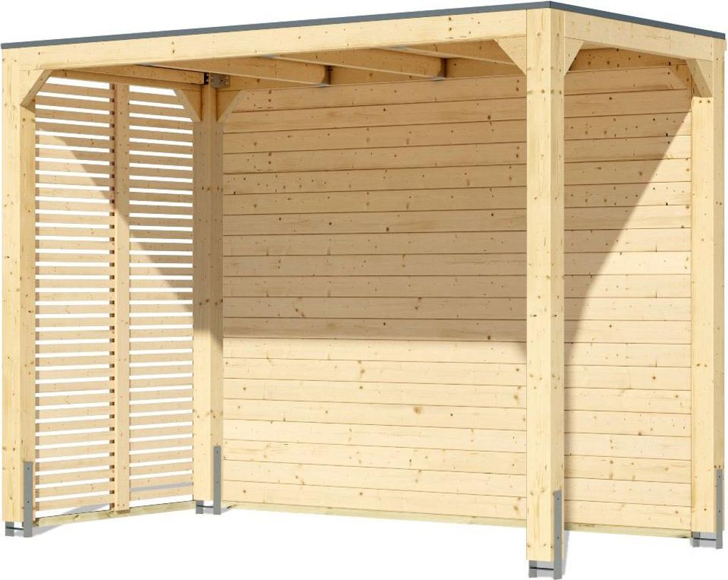 Karibu Promajna small Pavillon mit Rückwand und 1 Produktbild 