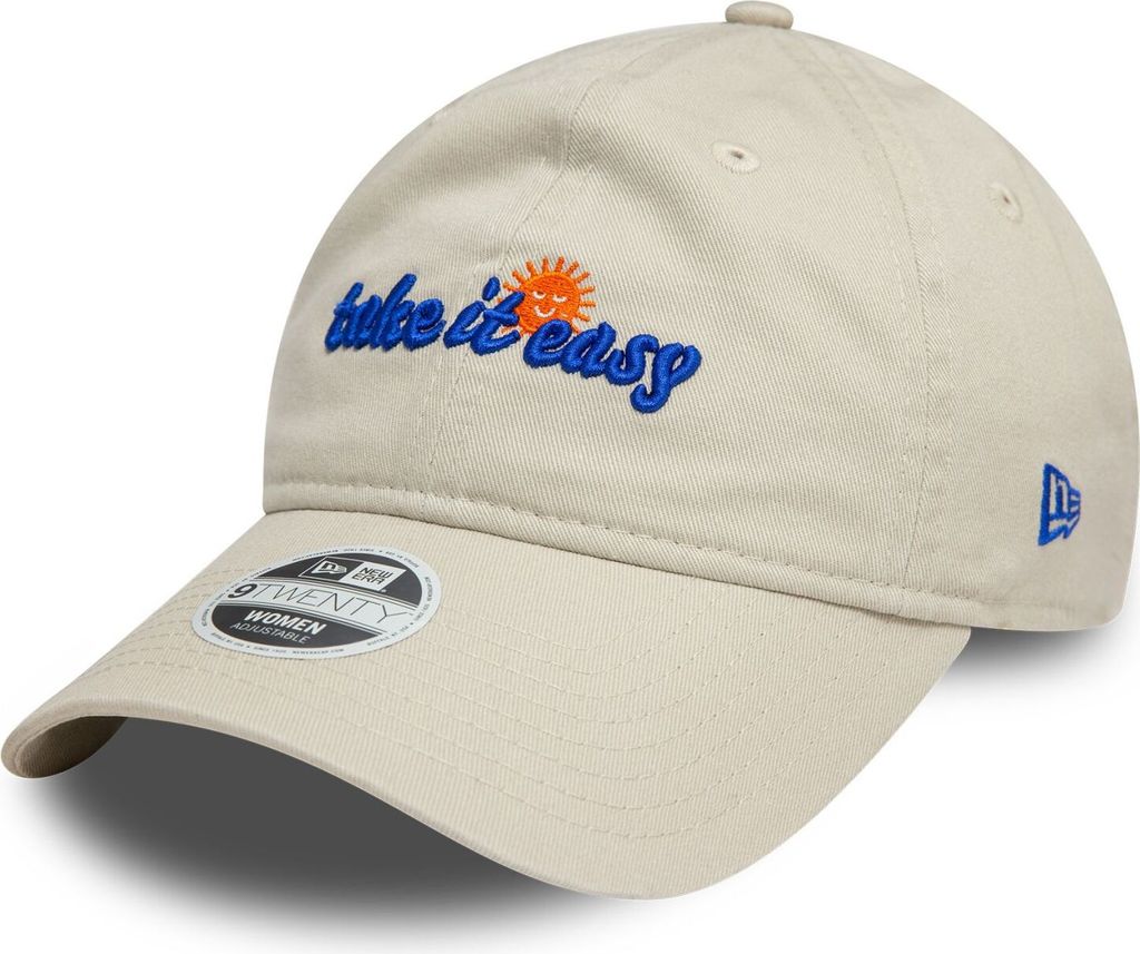 New Era 9Twenty Damen Cap - TAKE IT EASY stone beige