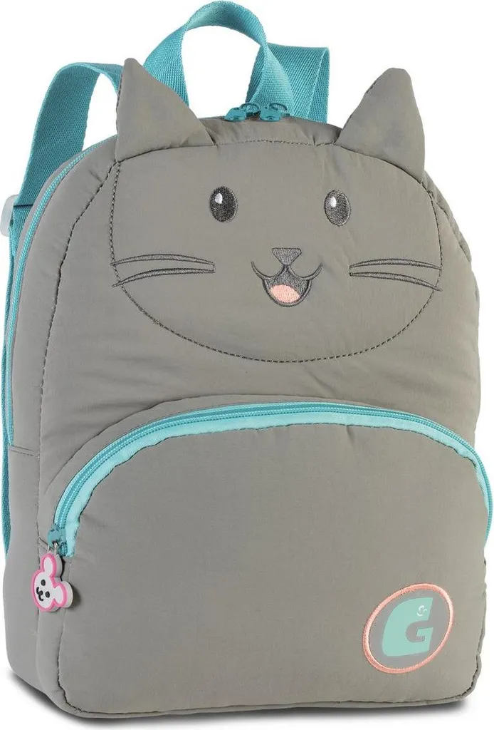 Sac à dos enfant Katze gris clair - Design chat mignon et ultra léger
