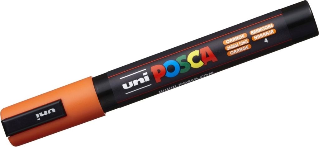 Uni-Ball PC-5M Marker Rundspitze Orange