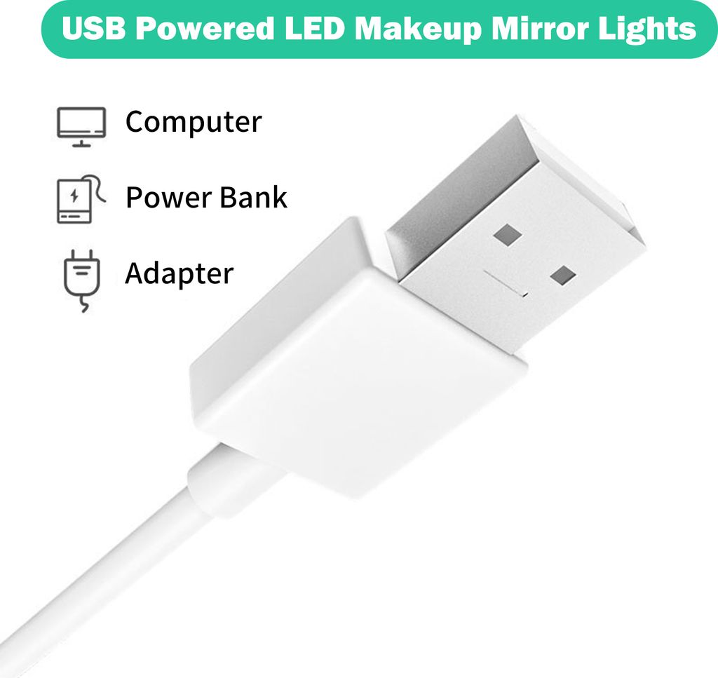 14 ks LED make-up zrcadlových světel stmívatelné dotykové Obrázek produktu 6