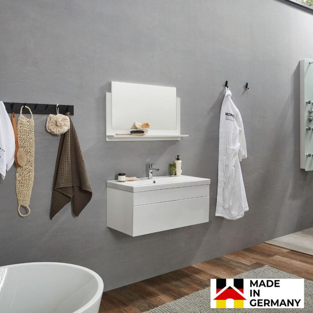HOME DELUXE - Badmöbel-Set - WANGEROOGE BIG Weiß - Medium - Produktbild 