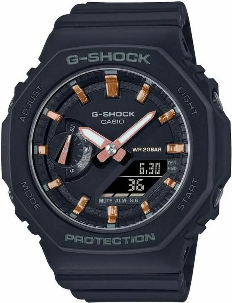 Montre antichoc Casio GMA-S2100-1AER, légèreté et étanchéité 200m noire