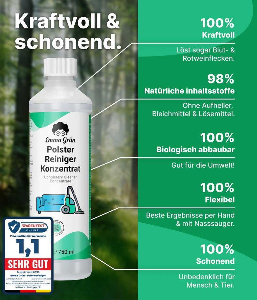 Emma Grün® Polsterreiniger Konzentrat [ Germany] –