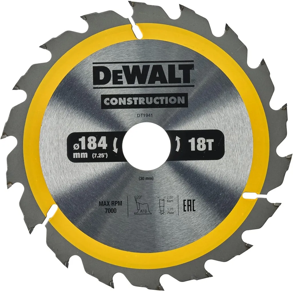 Offerta Lama DeWALT DT1941-QZ 184mm - Il meglio per il tuo Cantiere