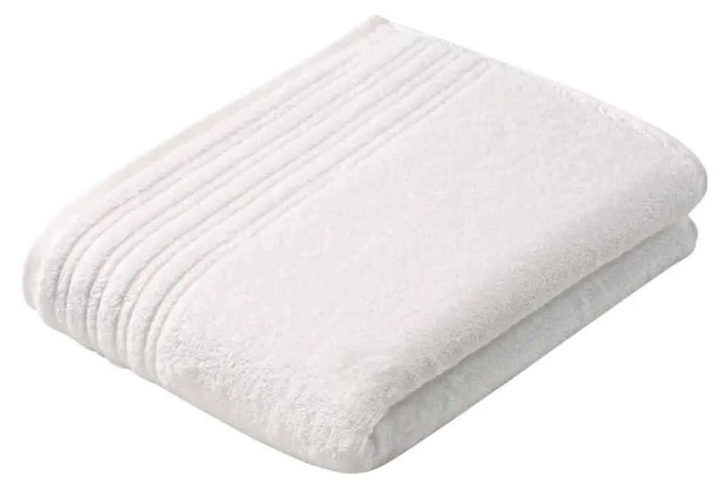 Grand drap de plage et serviette de sauna Vossen blanc 200 x 80 cm