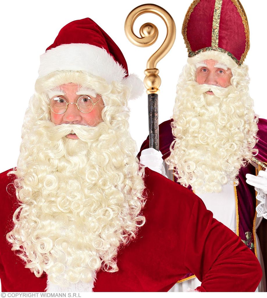 Weihnachtsmann, Saint Nikolaus Perücke mit Bart, Produktbild 