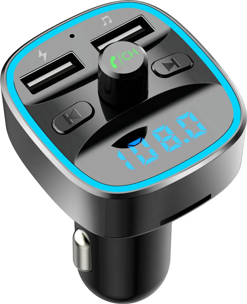 Kit Auto Bluetooth 5.0: Trasmettitore FM, MP3 Player e Caricatore USB
