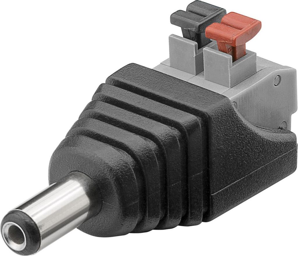 GOOBAY Terminal Block 76748, 2-pin auf DC-Stecker (5.50x2.10 mm)
