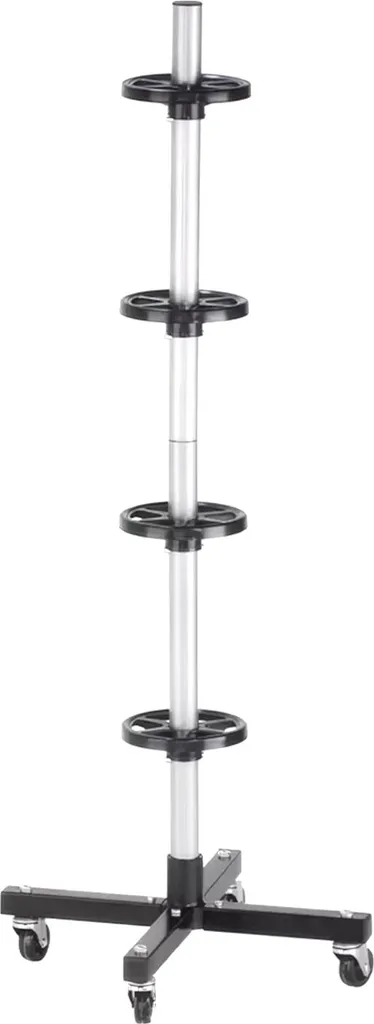 Support de pneus avec roues argenté pour stockage de roues de voiture