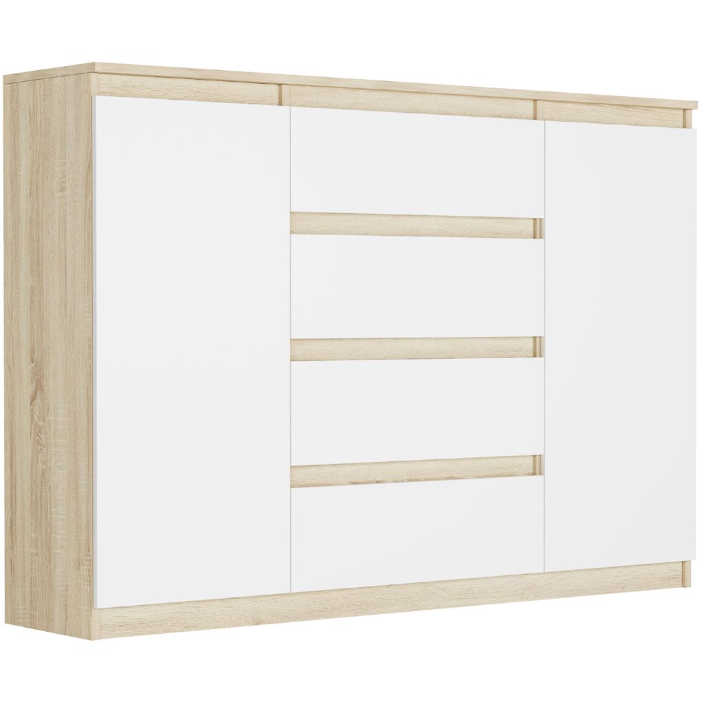 Komoda 140 cm so zásuvkami a dvierkami FRAMIRE R-140-S4 mix Obrázok produktu 