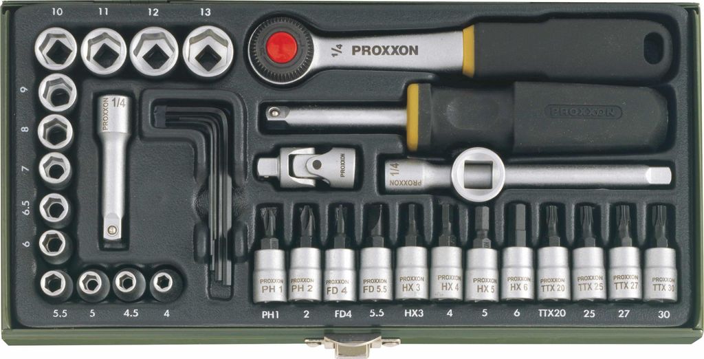 Proxxon 23 080 Zestaw Śrubokręt z Wymiennymi Końcówkami Zdjęcie produktu 