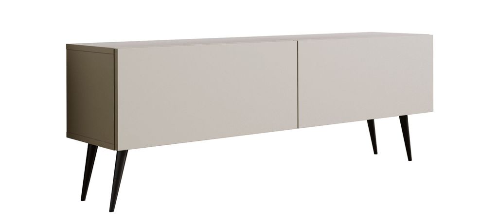 TV-SCHRANK: Kaschmir, Schwarze Beine, 140 x 52 x 32 cm Produktbild 