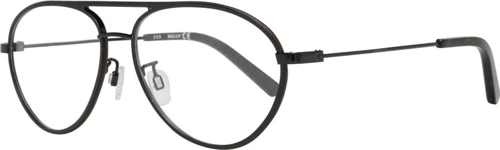 Bally BY5013 H 001 Lunettes de vue noir brillant 57/15 pour homme chic