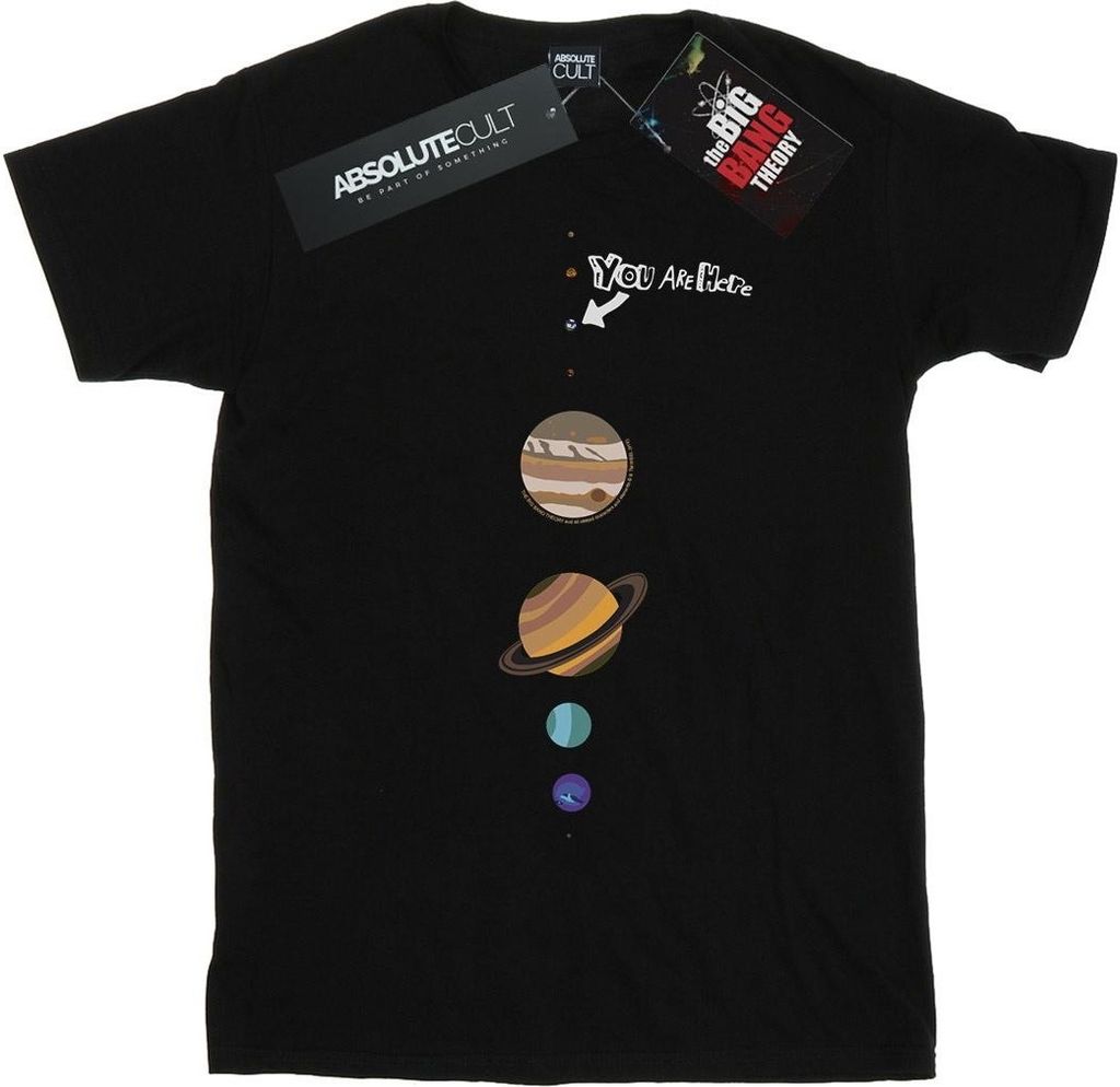The Big Bang Theory - "You Are Here" T-Shirt für Herren BI13073 (5XL) (Schwarz)