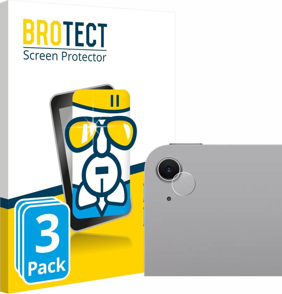 3x BROTECT Schutzglas für Apple iPad Air 13" M3 2025 (NUR Kameraschutz) Schutzfolie Panzer Folie Glas Display Schutz klar