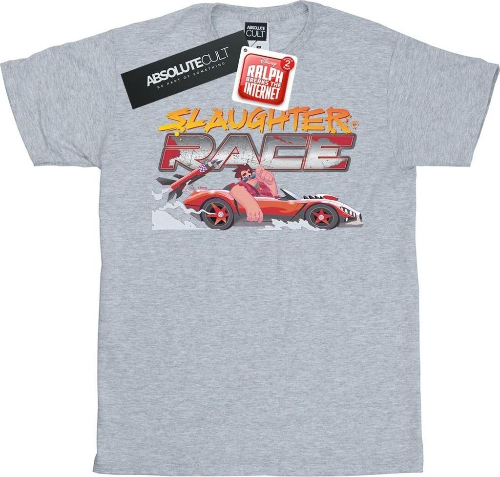 Disney - "Wreck It Ralph Slaughter" T-Shirt für Damen BI51633 (S) (Grau)