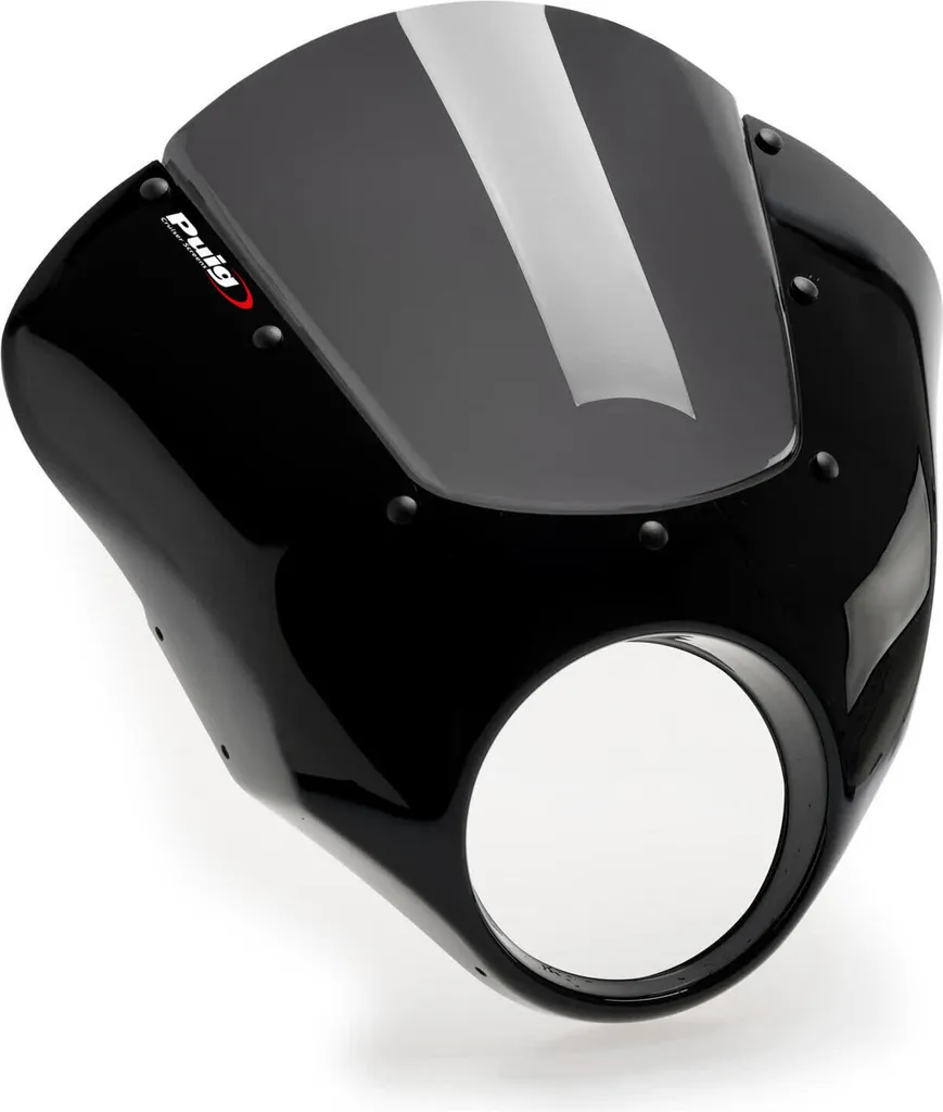 Tête de fourche Puig Dark Night teintée noire pour Indian Scout