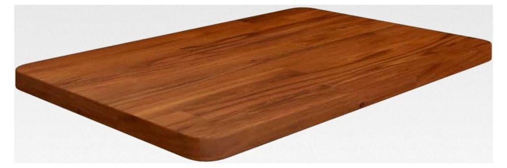 Waschtischplatte Dunkelbraun 60x40x2,5 cm Massivholz Behandelt