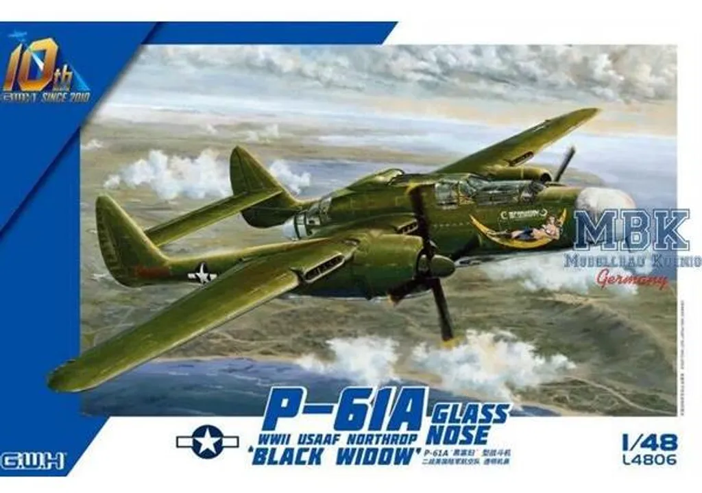 Maquette P-61A Black Widow GWH : Finition Réaliste sans Défauts 1/48