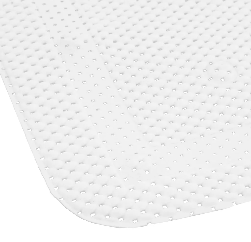 Tapis de Bain Anti-Douleur Ergonomique Blanc - Maille Séchage Rapide