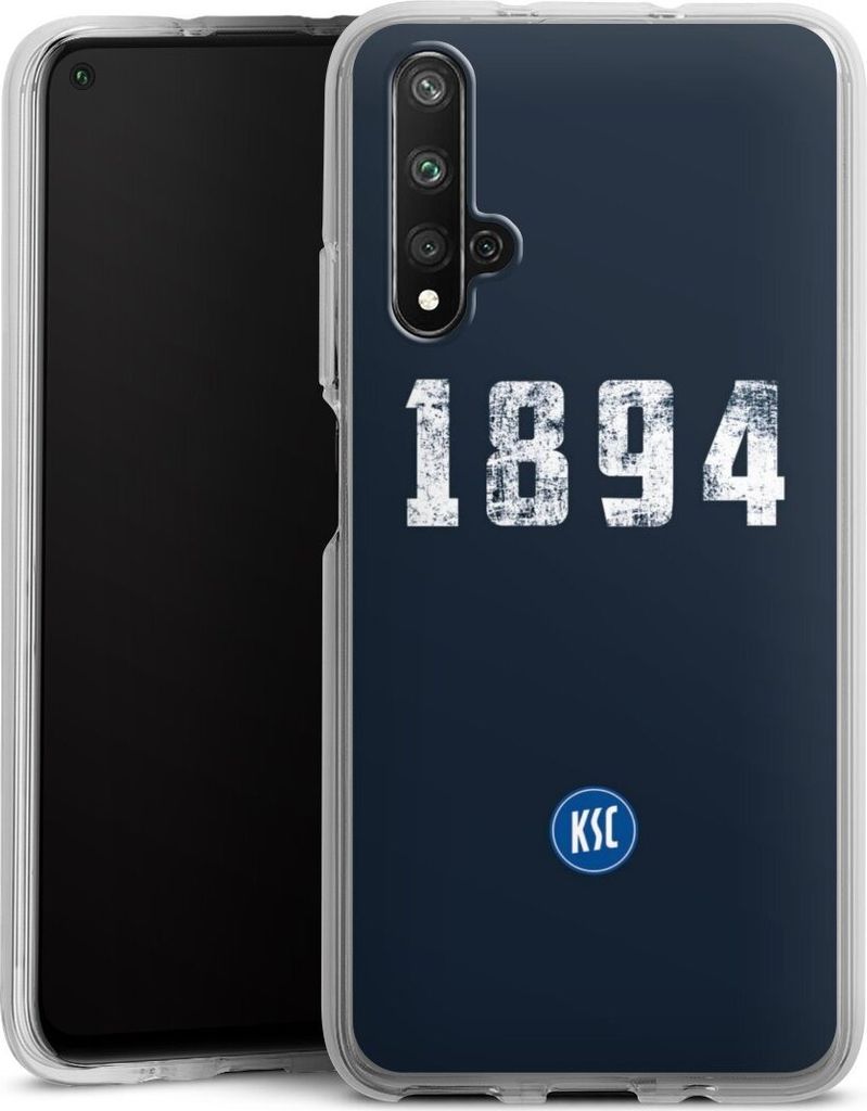 DeinDesign Handyhülle für Huawei Nova 5T Silikon Hülle Case Smartphone Schutzhülle Bundesliga KSC Karlsruher SC