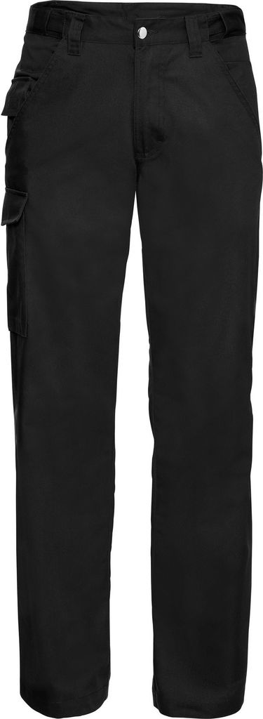 Russell Workwear PolyBaumwolle Twill Hose für Männer, Lange Beinlänge BC1045 (W40 x Lang) (Schwarz)